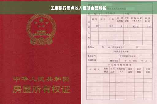 工商银行网点收入证明全面解析