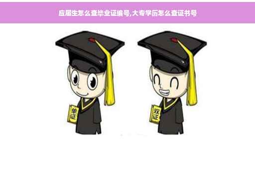 应届生怎么查毕业证编号,大专学历怎么查证书号