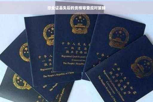 毕业证丢失后的资格审查应对策略