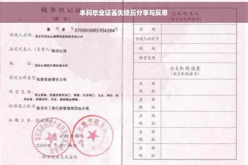 本科毕业证丢失经历分享与反思