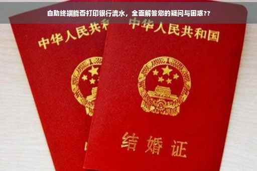 自助终端能否打印银行流水，全面解答您的疑问与困惑??
