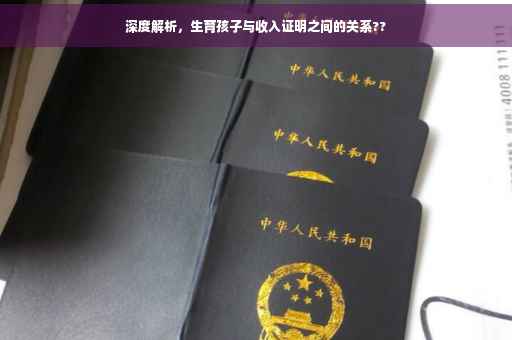深度解析，生育孩子与收入证明之间的关系??
