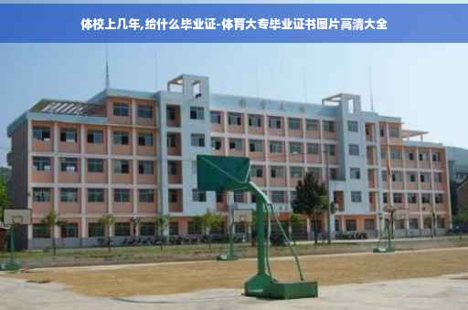 体校上几年,给什么毕业证-体育大专毕业证书图片高清大全