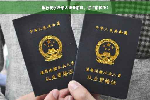 银行流水账单入账全解析，你了解多少？