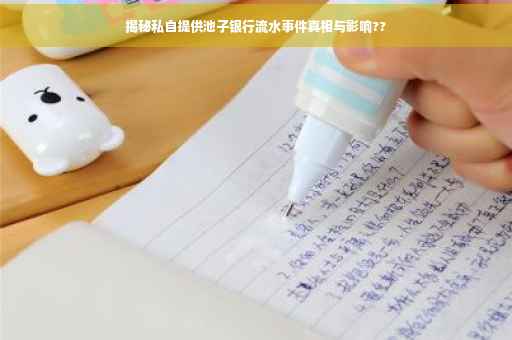 揭秘私自提供池子银行流水事件真相与影响??
