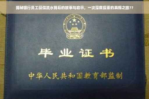 揭秘银行员工征信流水背后的故事与启示，一次深度探索的真相之旅??