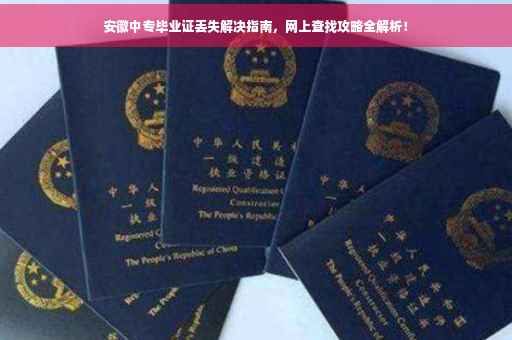 安徽中专毕业证丢失解决指南，网上查找攻略全解析！