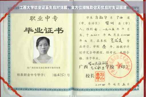 江西大学毕业证丢失应对详解，全方位措施助你无忧应对失证困境