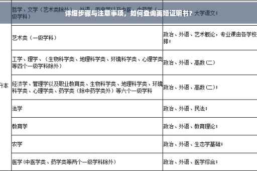 详细步骤与注意事项，如何查询离婚证明书？
