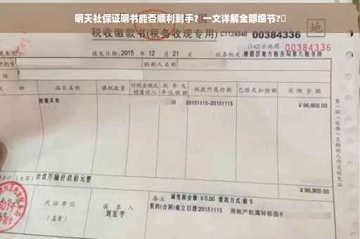 明天社保证明书能否顺利到手？一文详解全部细节?✨