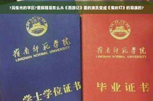 ?高伟光的学历?费振翔是怎么从《西游记》里的演员变成《鬼吹灯》的导演的?