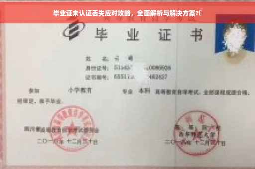 毕业证未认证丢失应对攻略，全面解析与解决方案?✨
