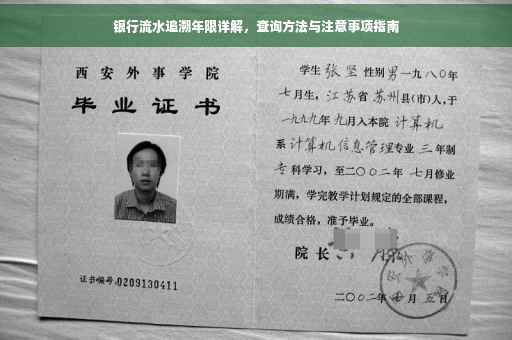 银行流水追溯年限详解，查询方法与注意事项指南