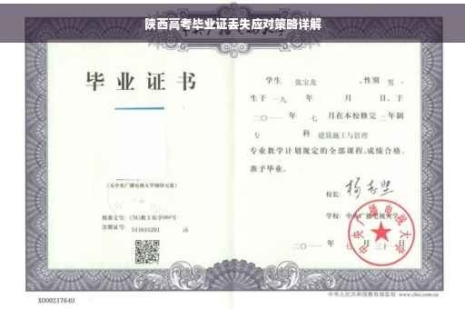 陕西高考毕业证丢失应对策略详解