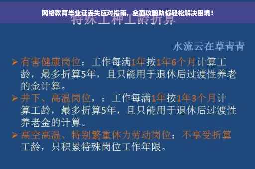 网络教育毕业证丢失应对指南，全面攻略助你轻松解决困境！