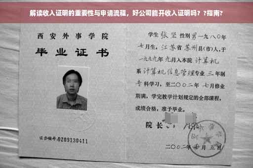 解读收入证明的重要性与申请流程，好公司能开收入证明吗？?指南?