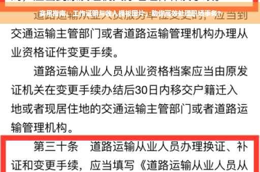 实用指南，工作证明与收入模板图片，助你高效处理职场事务?