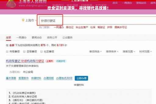 毕业证封皮遗失，寻找替代品攻略！