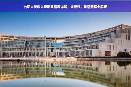 公职人员收入证明申请表详解，重要性、申请流程全解析