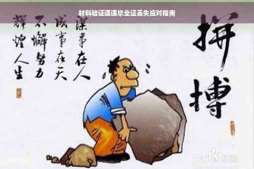 材料验证遭遇毕业证丢失应对指南
