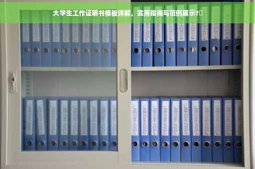 大学生工作证明书模板详解，实用指南与范例展示?⚡