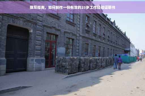 撰写指南，如何制作一份有效的23岁工作经验证明书