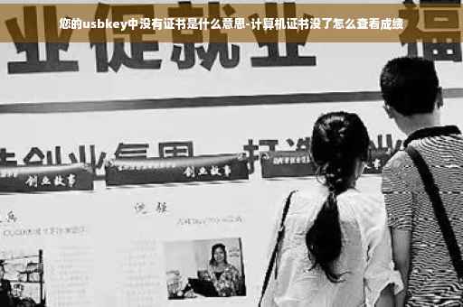 您的usbkey中没有证书是什么意思-计算机证书没了怎么查看成绩