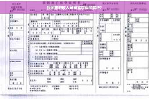 跟团旅游收入证明需求深度解析?