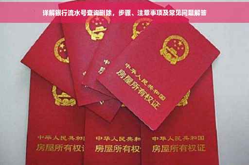 详解银行流水号查询删除，步骤、注意事项及常见问题解答