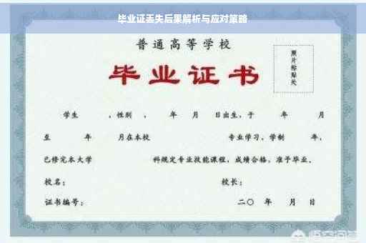 毕业证丢失后果解析与应对策略