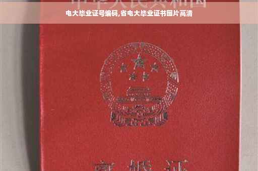 电大毕业证号编码,省电大毕业证书图片高清
