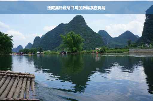 法院离婚证明书与民政局系统详解