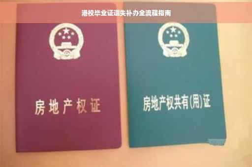 港校毕业证遗失补办全流程指南