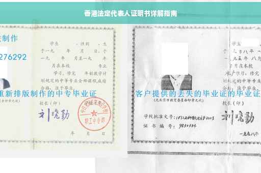 香港法定代表人证明书详解指南