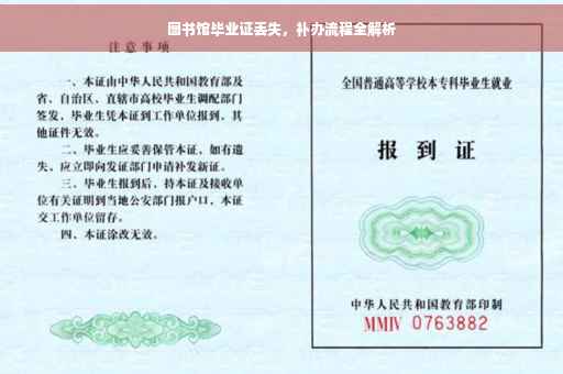 图书馆毕业证丢失，补办流程全解析