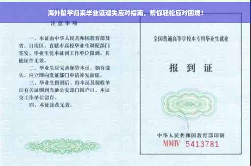 海外留学归来毕业证遗失应对指南，帮你轻松应对困境！