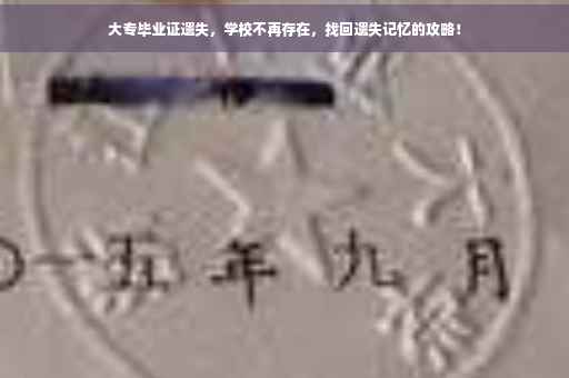 大专毕业证遗失，学校不再存在，找回遗失记忆的攻略！