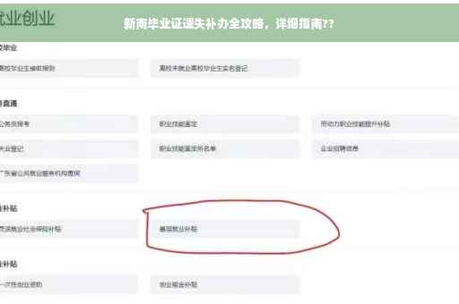 新南毕业证遗失补办全攻略，详细指南??