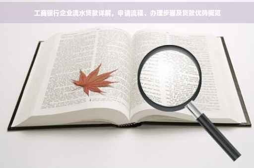 工商银行企业流水贷款详解，申请流程、办理步骤及贷款优势概览