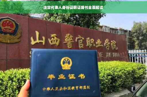 法定代表人身份证明证据书全面解读