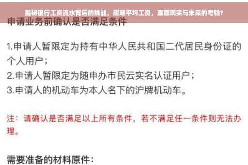 揭秘银行工资流水背后的挑战，超越平均工资，直面现实与未来的考验?