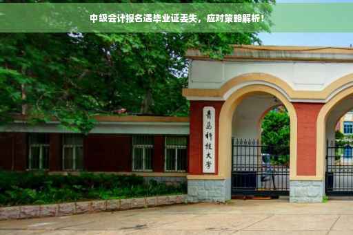 中级会计报名遇毕业证丢失，应对策略解析！