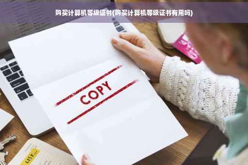 购买计算机等级证书(购买计算机等级证书有用吗)