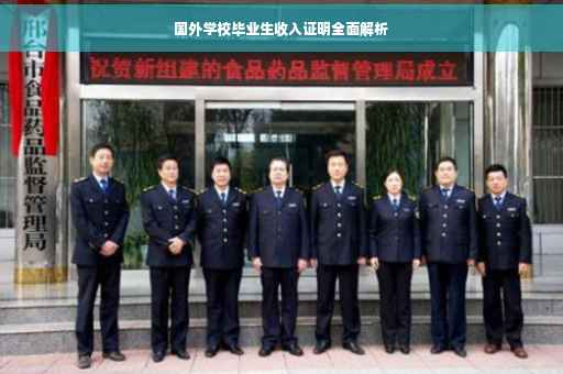 国外学校毕业生收入证明全面解析