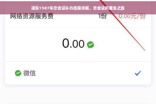 遗失1987年毕业证补办流程详解，毕业证的重生之旅