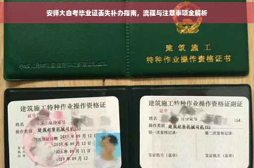 安师大自考毕业证丢失补办指南，流程与注意事项全解析