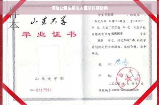 保险公司车祸收入证明详解指南