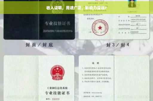 收入证明，用途广泛，影响力深远?