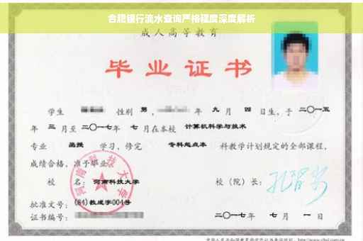 合肥银行流水查询严格程度深度解析