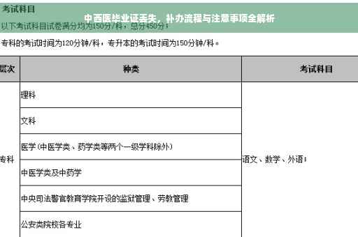 中西医毕业证丢失，补办流程与注意事项全解析
